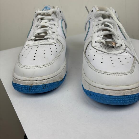 Nike Air Force 1 \'07 Low White University Blue Sole Sneakers Shoes Men\'s 9.5 main image 6
